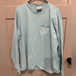 Champion Men's Sky Blue Long Sleeve Tee